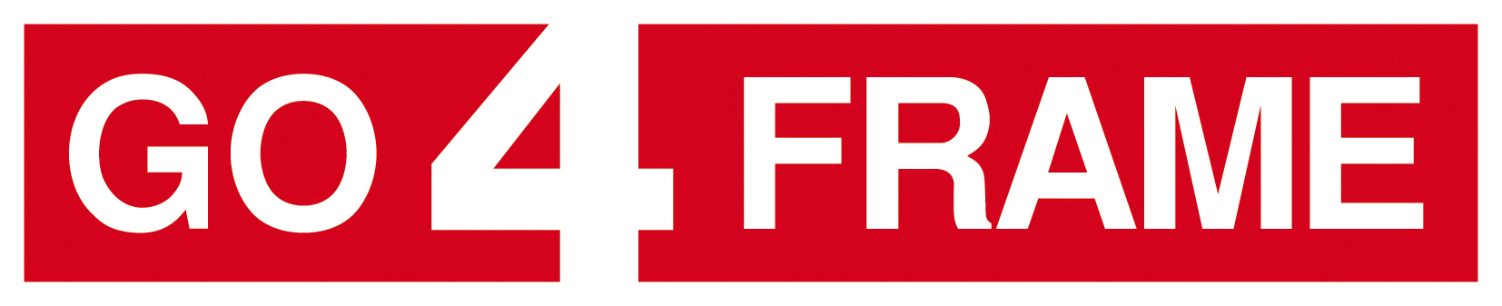 Go4Frame Logo rot und weiß